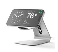 elago MS4 Charging Stand Compatible with MagSafe Charger - Premium Silicone Stand Compatible with iPhone 17, 16, 15, 14, 13, 12 Series [Charger Not Included] (Sliver)