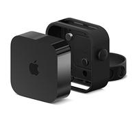 elago Multi Mount Compatible with Apple TV 4K 3rd Generation (2022) - 3 Mounting Options : Magnet, Screw, Strap, Easy Installation, Prevents overheating (Black)