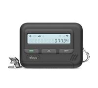 elago Pager Case Compatible with AirPods Pro 2 Case, Chain Strap Included, Retro Designed Cover [USB-C/Lightning Cable] (Black)