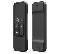 elago R1 Protective Silicone Case Cover Compatible with Apple TV 4K Siri 4th and 5th Generation Siri Remote Control - [Magnet Technology] [Lanyard included] [Shock Absorption] - Black