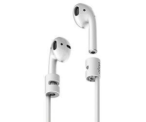 elago Silicone Strap Compatible with Apple AirPods Pro 3, AirPods Pro 2, AirPods Pro and AirPods 4, AirPods 3, AirPods 2, AirPods 1 - Ideal Length, Compact, Lightweight (White)