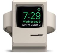 elago W3 Stand Compatible with Apple Watch Series 10/9/8/7/6/SE/5/4/3/2/1/SE (46,45, 44,42,41,40,38) - Classic Monitor Design, Nightstand Mode