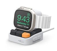 elago W9 Stand Compatible with Apple Watch Ultra3/2/1,11/10/9/8/7/6/5/4/3/2/1,SE3/SE2/SE(49,46,45,44,42,41,40,38 mm)/Samsung Galaxy Watch 8/8 Classic,7/7 Ultra,6/6 Classic,5/5 Pro, Cable Not Included