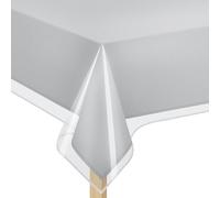 Elaine Karen Clear Plastic Table Cover Protector 100% Waterproof Table Protector Crystal Clear Plastic Tablecloth Cover for Dining Table Heavy Duty Vinyl, 54" x 72" Oval