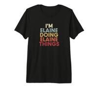 Elaine Name Elaine Personalized Name First Given Premium T-Shirt
