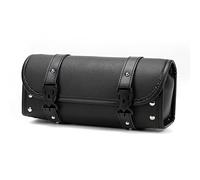 ELAINESTORE Motorcycle Bags, Saddlebags with Leather Shell, Black Handlebar Bag