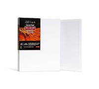 Elan Cotton Canvas Panels for Painting 20x25 CM, 12-Pack Art Canvases for Painting, Triple Primed Blank Canvases for Art, 20x25 Canvas Boards