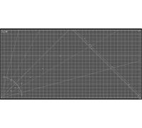 Elan Cutting Mat 200x100 Black and Taupe, 5-Ply Craft Mat, Self-Healing Cutting Board Craft, Art Mat, Self Healing Cutting Mat 200 x 100, Dressmaking Accessories for Sewing, Quilting, and Crafting