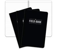 Elan Publishing Company The Indestructible, Waterproof, Tearproof, Weatherproof Field Notebook - 5"x8" - Black - Lined Memo Book - Pack of 3