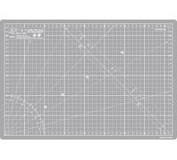 Elan Self Healing Cutting Mat A3 Grey, 5-Ply Craft Board 44x30 CM | Grey Craft Mat with Metric Grid on Both Sides, Made with Recycled PVC, 3mm Thick, for Sewing, Quilting & Crafts