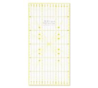 Elan Sewing Ruler 30cm x 15cm, Transparent Non Slip Quilting Rulers, Acrylic Sewing Rulers, Metric Quilting Ruler for Patchwork and Dressmaking