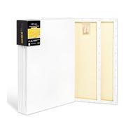 Elan Stretched Canvases 45x60 CM, 6-Pack A2 Canvas for Painting 380 GSM
