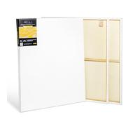 Elan Stretched Canvases 80x100 CM 380 GSM, 3-Pack Art Canvases for Oil Painting, Extra Large Canvas for Painting 380 GSM, Oil Canvas 80x100 CM