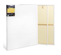 Elan Stretched Canvases 90x120 CM 380 GSM, 3-Pack A0 Canvas for Oil Painting, Extra Large Canvas for Painting 90 x 120, Oil Paint Canvases