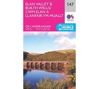 Elan Valley & Builth Wells / Cwm Elan a Llanfair-ym-Muallt Map | Llanwrtyd Wells / Llanwrtud | Ordnance Survey | OS Landranger Map 147 | Wales | Walks | Cycling | Days Out | Maps | Adventure