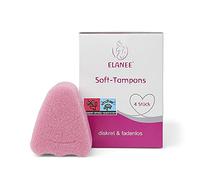 ELANEE Soft Tampons, Threadless Tampons, Soft & Flexible Material, Pack of 4 (742-V3)