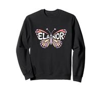 Elanor Butterfly - Personalized Cute Name Word Art Sweatshirt