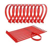 Elantoexis 1000Pcs Plastic Truck Door Seal Security Seal Tamper Security Lock Security Tags Removal for Trailer Logistic Shipping Packaging Shipping Red