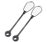 Elantoexis Bicycle Handlebar Rearview Mirror Adjustable Light Motorcycle Handlebar Mirror Road Bike Scooter Rearview Mirror (2PCS)