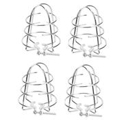 Elantoexis Fire Sprinkler Guard Cover Fire Cage for Protecting Flush Mount/Side Wall Drywall Pendent Recessed 4pcs
