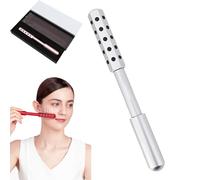 Elarique Glow Sculpt - Beauty Roller, Elarique Beauty Roller with 24 Tourmaline Stones, Arrily Beauty Sculptor, Face Roller Lumebar Sculptor for Visibly Smooth, Lift, and De-Puffthe Skin (White)