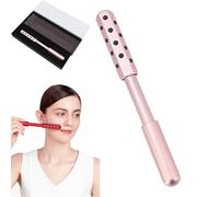 Elarique Glow Sculpt - Beauty Roller, Elarique Beauty Roller with 24 Tourmaline Stones, Arrily Beauty Sculptor, Face Roller Lumebar Sculptor for Visibly Smooth, Lift, and De-Puffthe Skin (Pink)
