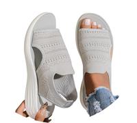 Elastic 2026 Wedge Sandals for Women Summer Lightweight Spring Cutout Comfortable Dressy Breathable Trendy Platform Comfy Open Toe Mesh Western Work Office Comfort Casual Spring 2026