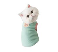 Elastic and skin-friendly knitted sweaters for small and medium-sized pets in spring and summer.(Green,2XL)