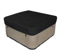 Elastic and Waterproof UV-Resistant Square Spa and Pool Hot Tub Covers in 10 Sizes black 218*218*90cm