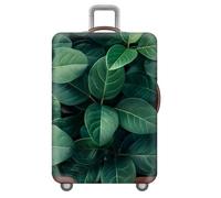 Elastic Anti-Scratch Suitcase Cover,3D Floral Tropical Botanical Leaf Print Luggage Cover Protector Large For 18-32 Inch Travel Suitcase Covers For Adults,Women,Girls,Flower (Green,S(18-21inch))
