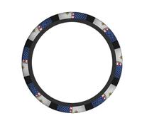 Elastic Auto Steering Wheels Cover Usa America And San Marinese Sanmarinese Flag Cars Accessory Anti-Slip Car Steering Wheel Covers For Suv, Auto, Cars