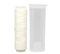 Elastic Baits Wrap Thread - Premium Clear Nylon Fishing Thread Bait Keeper, Invisible Rigging Monofilament Wire Spool With Thru-Lid Feed For Sea Fishing Terminal Tackle Accessories, Single Unit