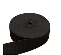 Elastic Band 10mm/15mm/20mm/25mm/30mm/35mm/40mm/45mm/50mm White Black Nylon High Elastic Bands Garment Trousers Sewing Accessories(Black30mm 7meters)