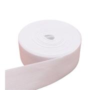 Elastic Band 10mm/15mm/20mm/25mm/30mm/35mm/40mm/45mm/50mm White Black Nylon High Elastic Bands Garment Trousers Sewing Accessories(White35mm 6meters)