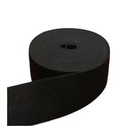 Elastic Band 10mm/15mm/20mm/25mm/30mm/35mm/40mm/45mm/50mm White Black Nylon High Elastic Bands Garment Trousers Sewing Accessories(Black40mm 5meters)