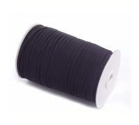Elastic Band Elastic Band Masks White Black 3mm 6mm 8mm 10mm 12mm High Flat Rubber Waist Sewing Stretch Rope DIY Mask(Black,10mm 5yards)