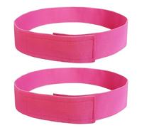 Elastic Band for Wigs Fixing Band, Adjustable Toupee Bands with Velco Ends Fix Wigs Edges, Elastic Hair Band Headband for Wig Edge Wrap Strong Elasticity Strap Lay Laying Belt, 2 PCS (Dark Pink)