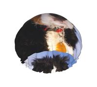 Elastic Band Waterproof Shower Cap, Double Layers Reusable Shower Cap for Women, Bernese Mountain Dog
