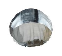 Elastic Band Waterproof Shower Cap, Double Layers Reusable Shower Cap for Women, The Maze' Grey And Brown Abstract Art