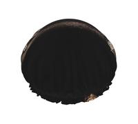 Elastic Band Waterproof Shower Cap, Double Layers Reusable Shower Cap for Women, Wild Lion And Tiger