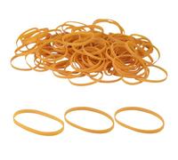 Elastic Bands 100Pcs Rubber Bands 100x5mm Heavy Duty Rubber Bands Natural Strong Money Elastic Bands for Stationary Stretchable Yellow Bands for Home School Office Workshop Accessories