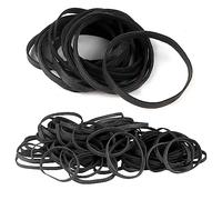 Elastic Bands 100Pcs Rubber Bands 100x5mm Heavy Duty Rubber Bands Natural Strong Money Elastic Bands for Stationary Stretchable Black Bands for Home School Office Workshop Accessories