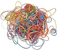 Elastic Bands Appli Assorted Colours 100g Bag