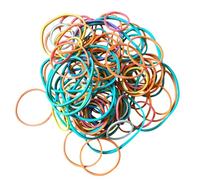 Elastic Bands, Coloured Thick Rubber Bands Natural Rubber Bands, Assorted Sizes, 50g Pack, Coloured, for Office and Home Organisation Heavy Duty Strong Elastic Bands - 50g Bag