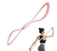 Elastic Bands for Exercise | Figure 8 Elastic Exercise Bands | Yoga Rope Silicone Fitness Puller for Muscle Training, Back, Shoulder, Recovery, Stretching, Sports, Beginner, Travel, Home