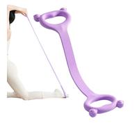 Elastic Bands for Exercise - Figure 8 Resistance Strap for Women, Back Training, Yoga, Chest, Shoulder, Arm, Leg, and Full Body Stretching, Lightweight Fitness Equipment, Home Gym and Travel Use