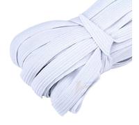 Elastic Bands for Sewing 4/5/6/8/10MM White/black Flat Elastic Bands Elastic Rubber Band Wedding Garment Elastic Tape For DIY Sewing Stretch(White,10 METERS_WIDTH 6MM)