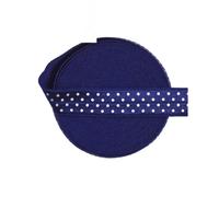 Elastic Bands for Sewing, 5/8 inch Wide Polka Dot Spandex Satin Band Multicolor Multiple Yard Sizes(Navy,10 Yards)