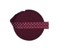 Elastic Bands for Sewing, 5/8 inch Wide Polka Dot Spandex Satin Band Multicolor Multiple Yard Sizes(Sherry,5 Yards)