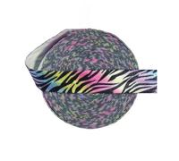 Elastic Bands for Sewing, Rainbow Zebra Stripe Foldover Elastic Spandex Sewing Trim 5/8 inch 2-10 Yards(10 Yards)